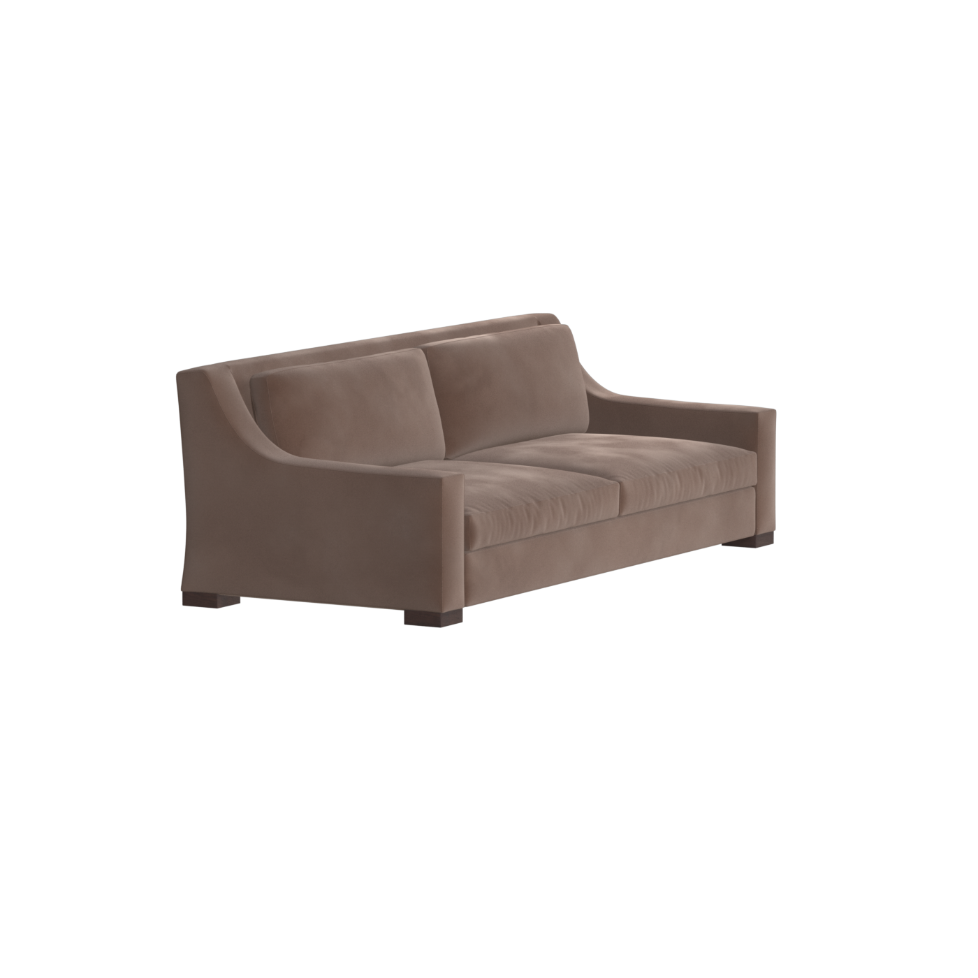 Louis 2 Seater Sofa — Structured Design with Tapered Arms