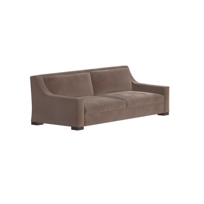 Louis 2 Seater Sofa — Structured Design with Tapered Arms