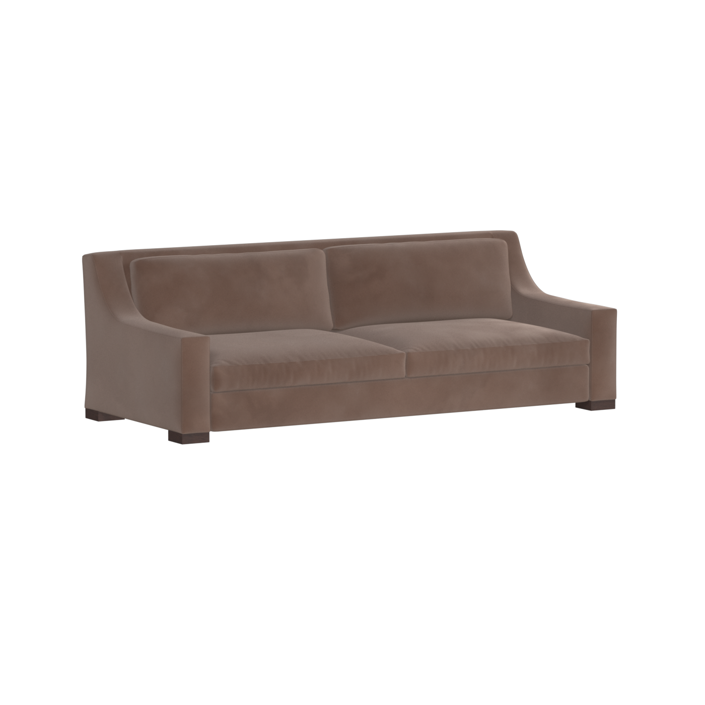 Louis 2 Seater Sofa — Structured Design with Tapered Arms