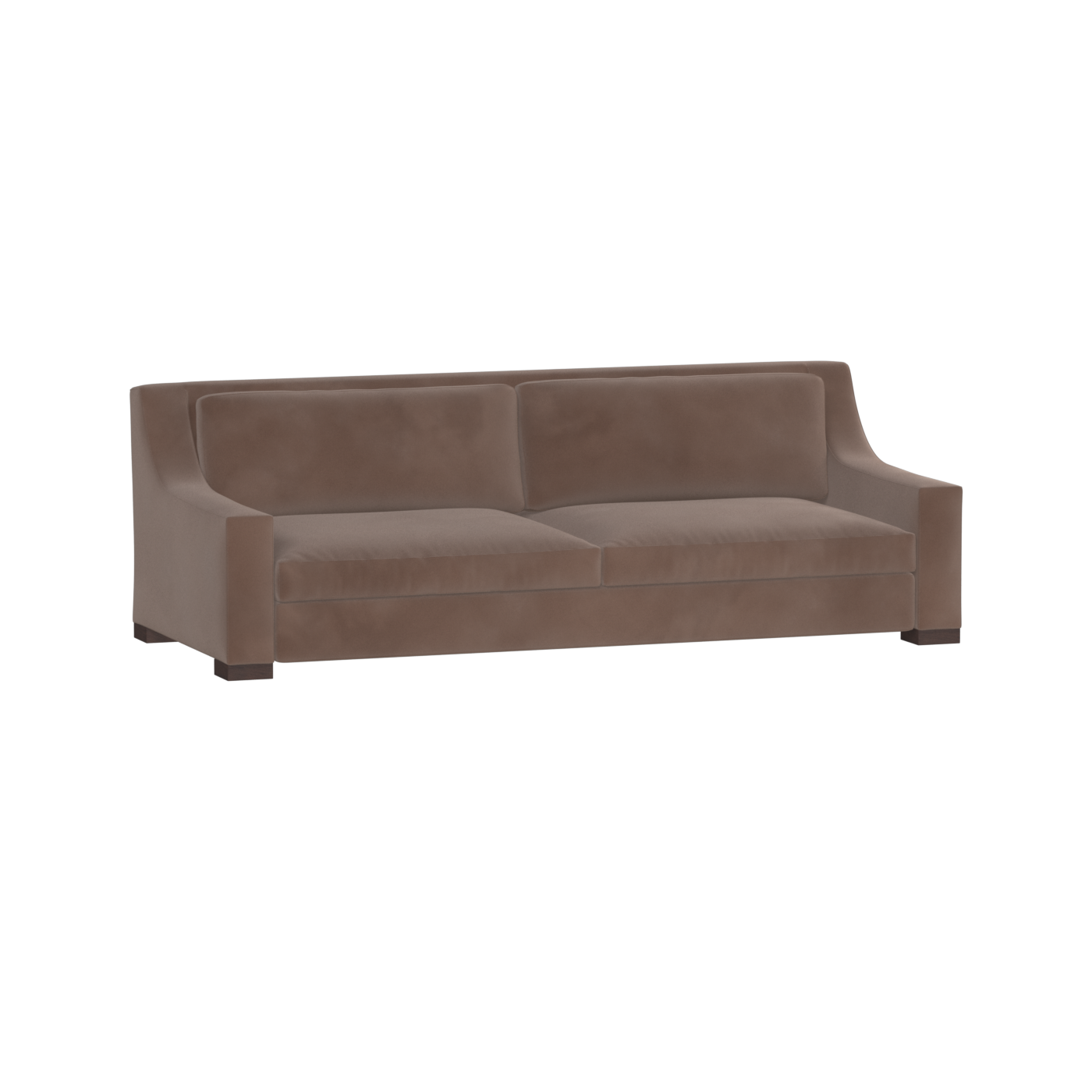 Louis 2 Seater Sofa — Structured Design with Tapered Arms