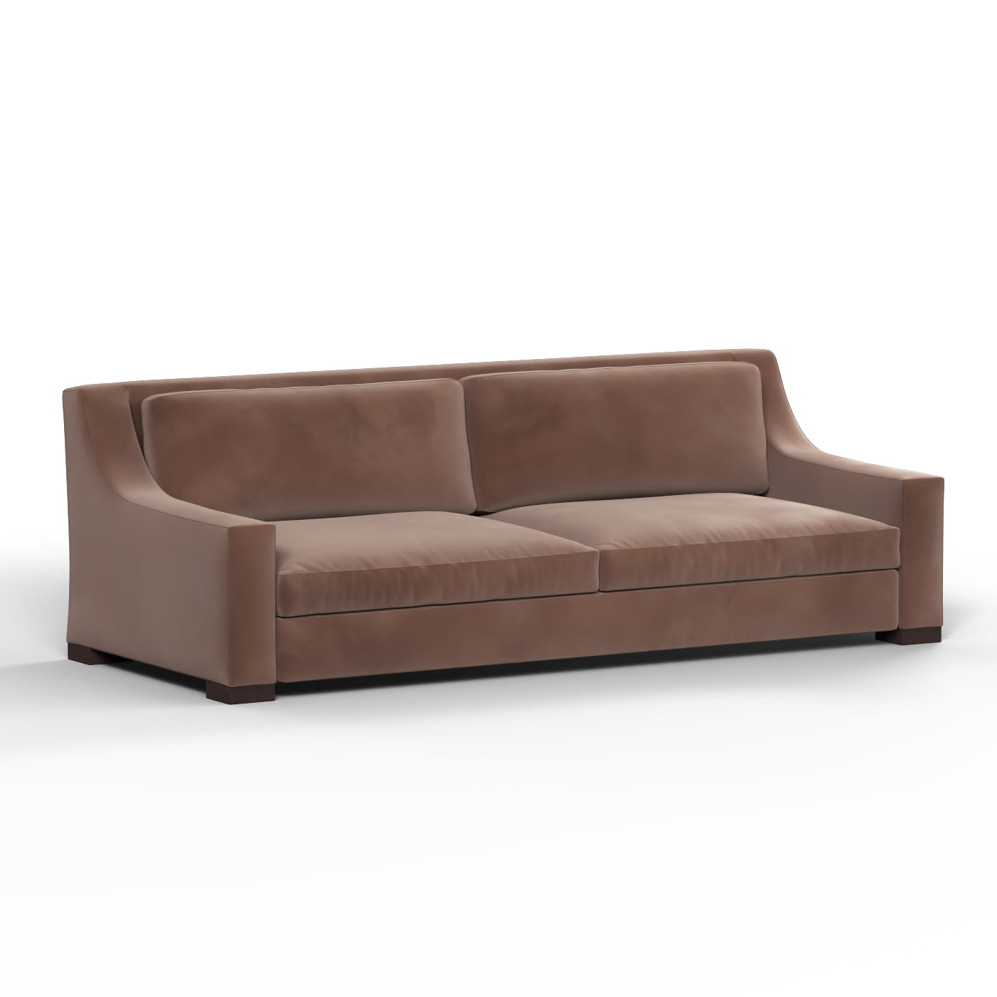 Louis 2 Seater Sofa — Structured Design with Tapered Arms