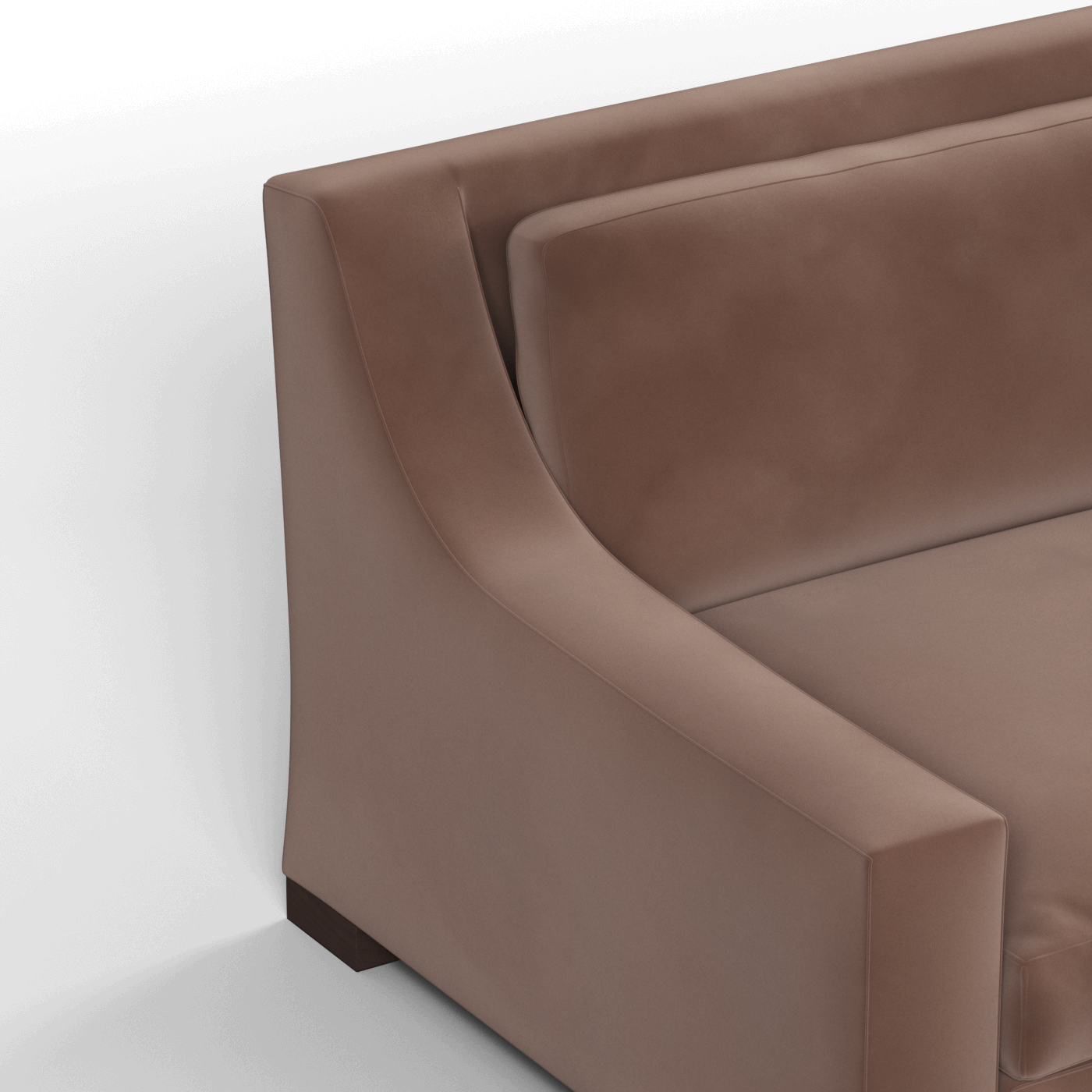 Louis 2 Seater Sofa — Structured Design with Tapered Arms