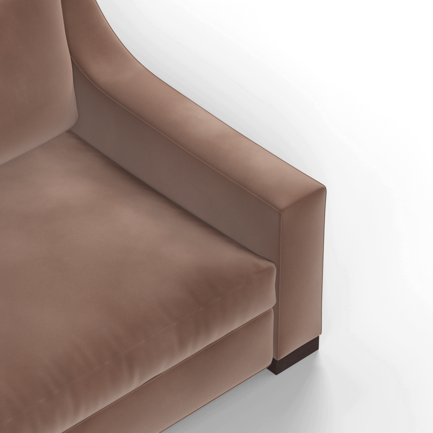 Louis 2 Seater Sofa — Structured Design with Tapered Arms