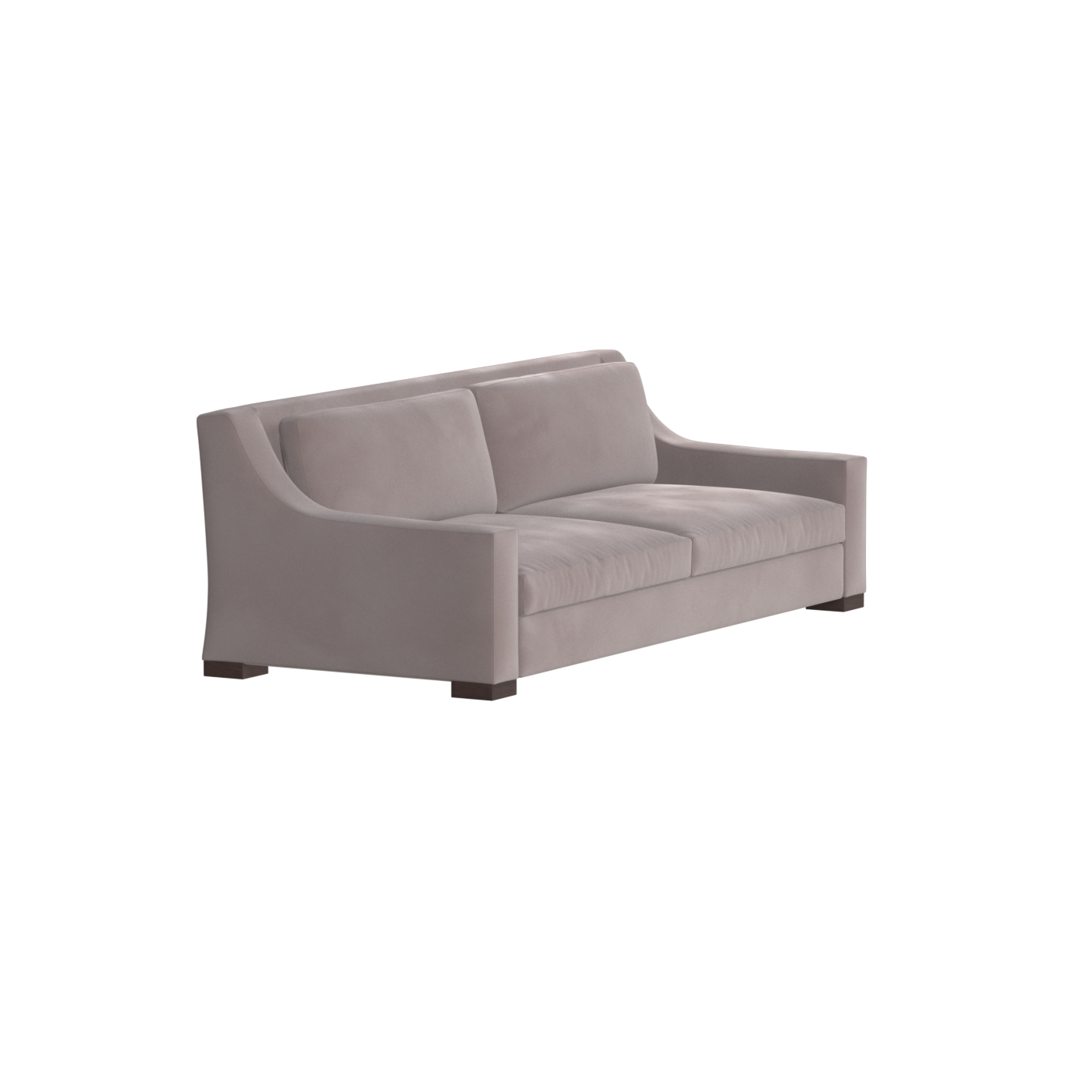 Louis 2 Seater Sofa — Structured Design with Tapered Arms