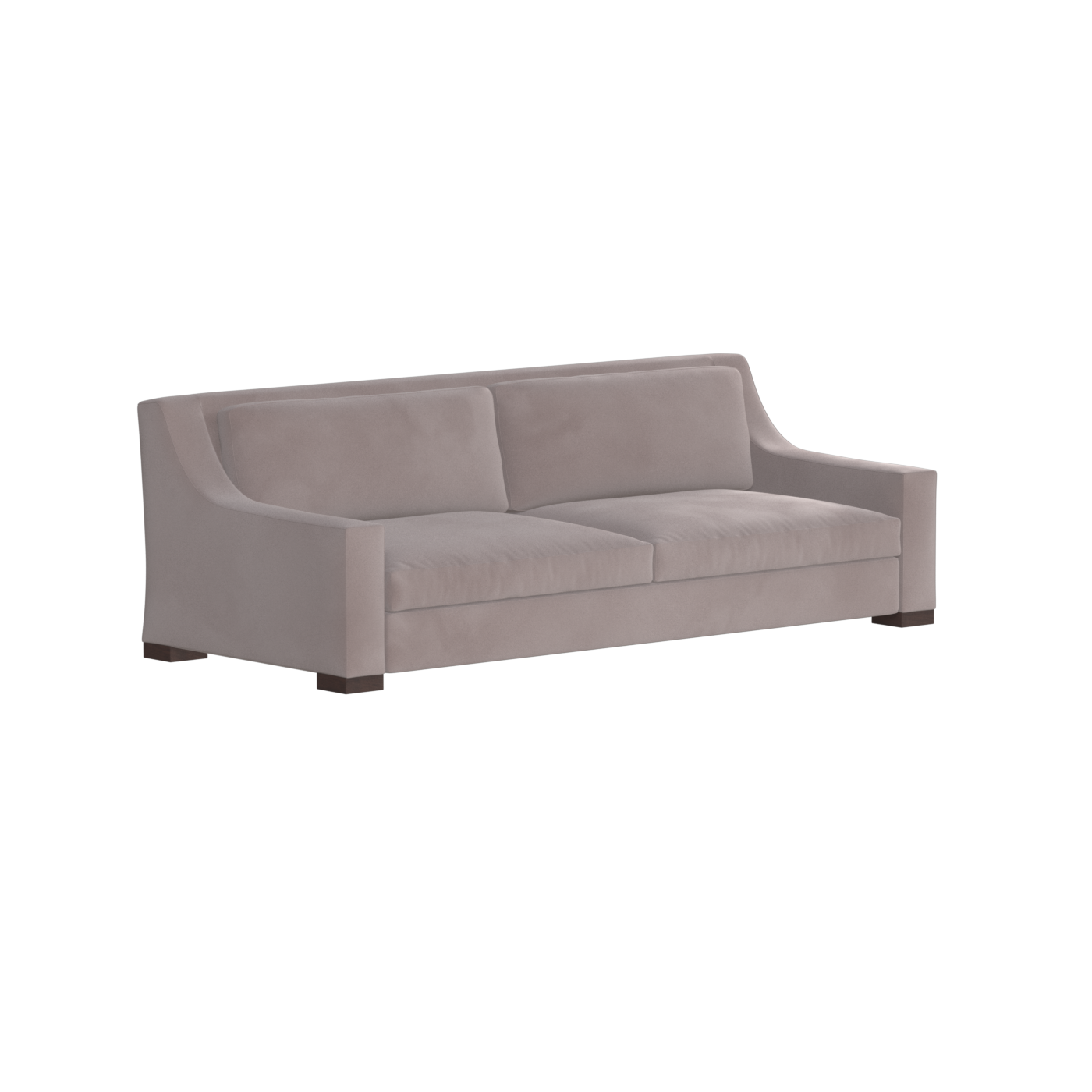 Louis 2 Seater Sofa — Structured Design with Tapered Arms