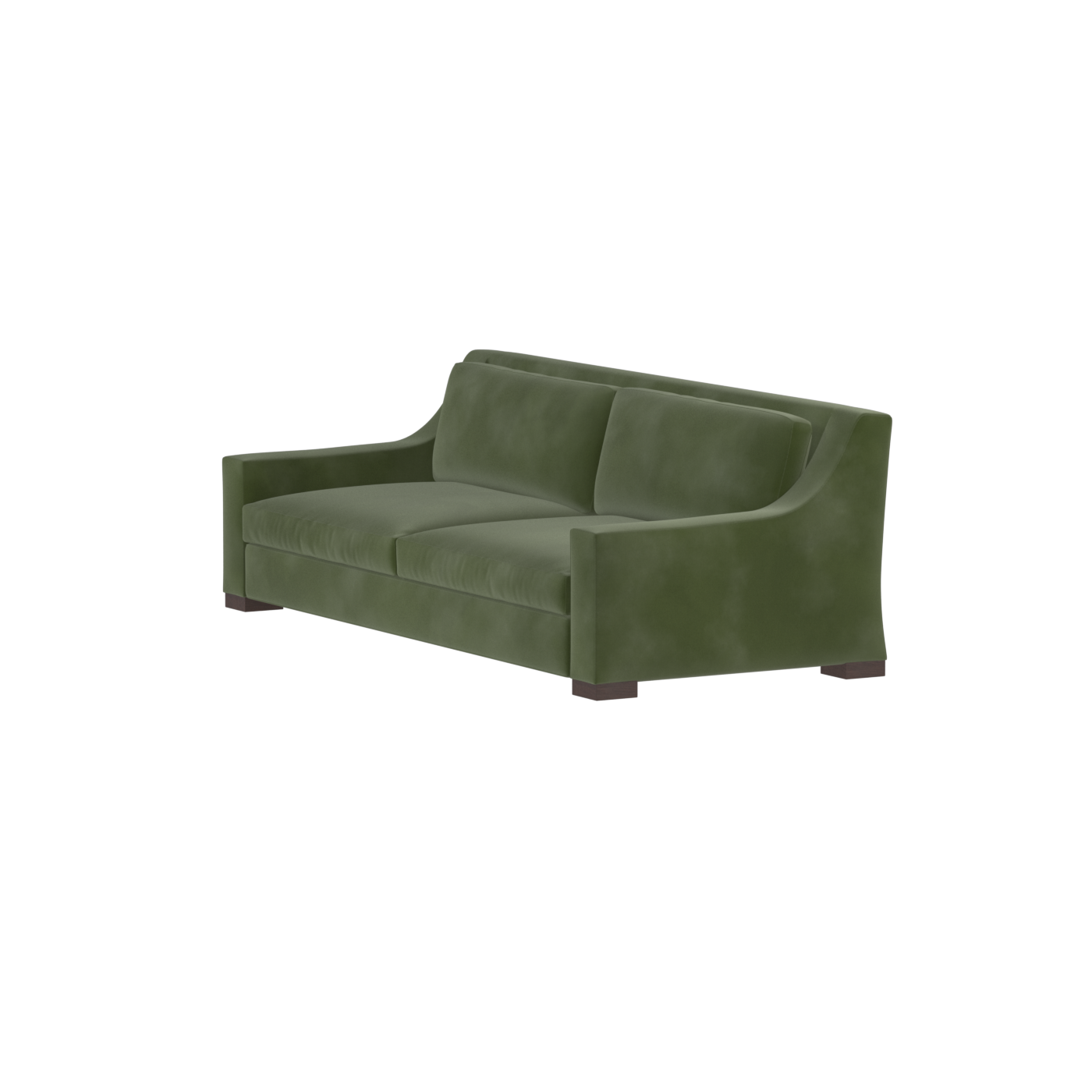 Louis 2 Seater Sofa — Structured Design with Tapered Arms