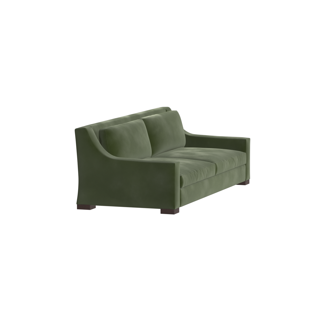 Louis 2 Seater Sofa — Structured Design with Tapered Arms