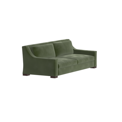 Louis 2 Seater Sofa — Structured Design with Tapered Arms