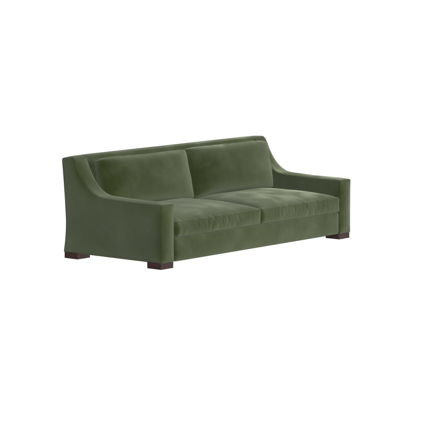 Louis 2 Seater Sofa — Structured Design with Tapered Arms