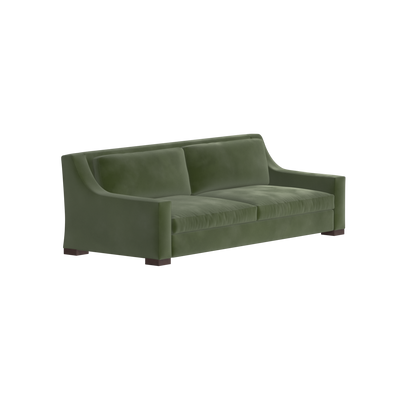 Louis 2 Seater Sofa — Structured Design with Tapered Arms