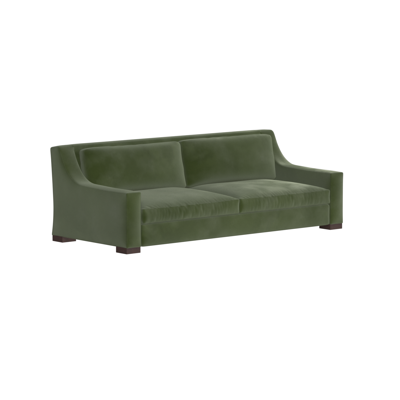 Louis 2 Seater Sofa — Structured Design with Tapered Arms