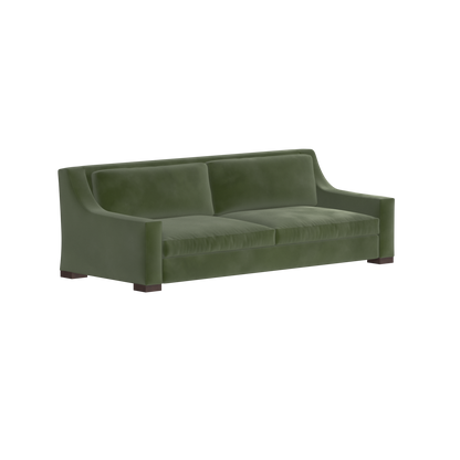 Louis 2 Seater Sofa — Structured Design with Tapered Arms