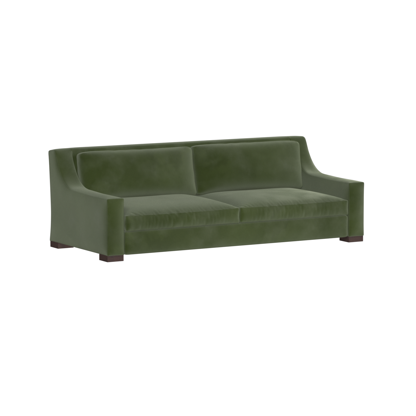 Louis 2 Seater Sofa — Structured Design with Tapered Arms