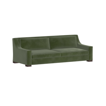 Louis 2 Seater Sofa — Structured Design with Tapered Arms