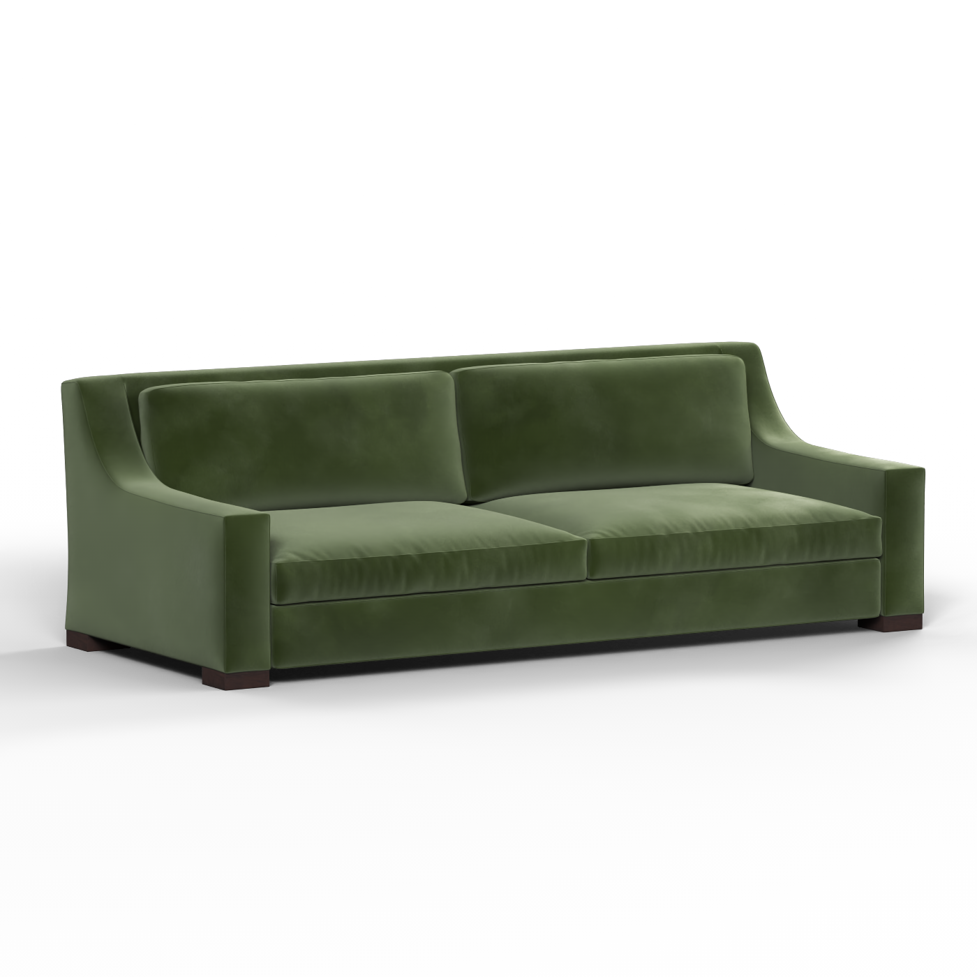 Louis 2 Seater Sofa — Structured Design with Tapered Arms