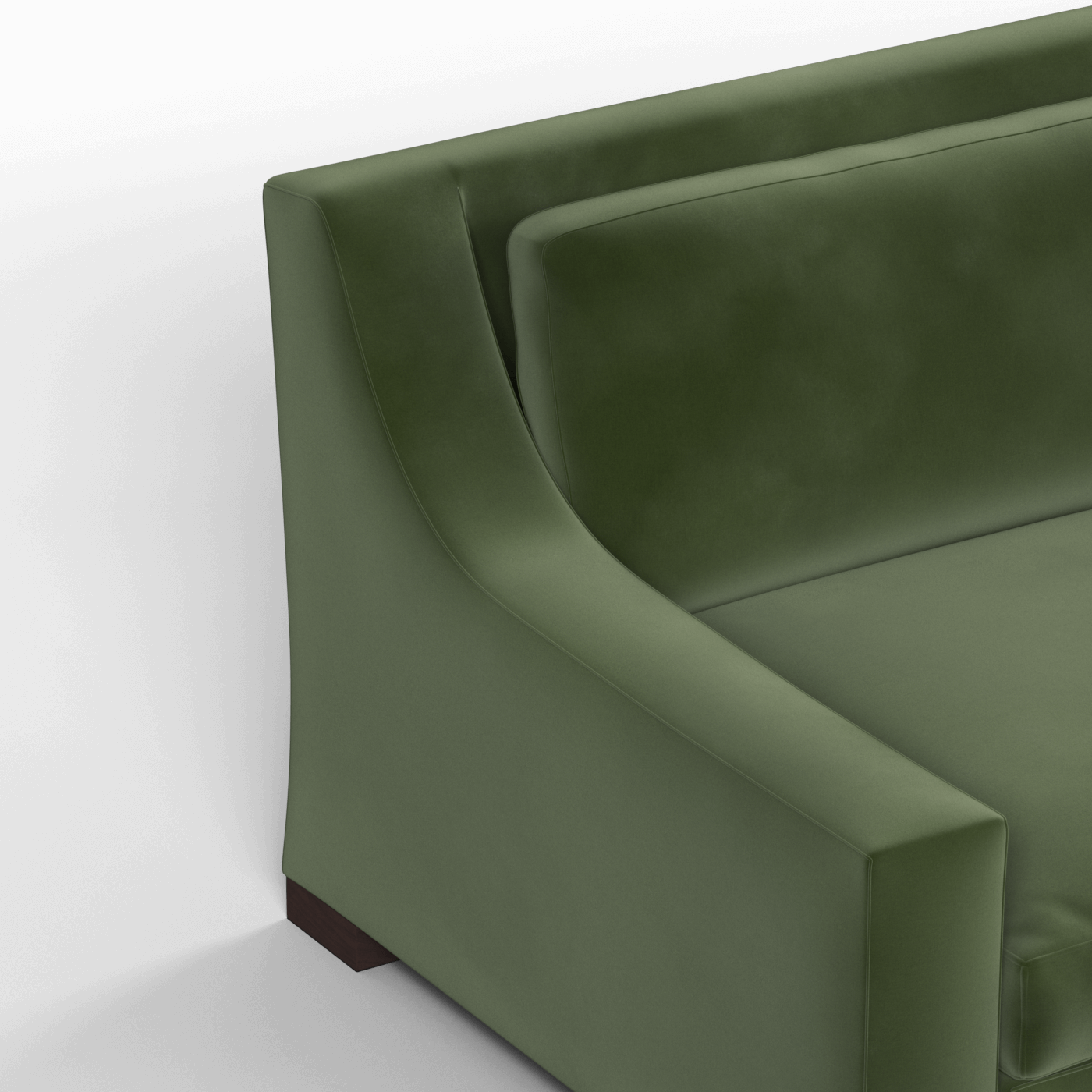 Louis 2 Seater Sofa — Structured Design with Tapered Arms