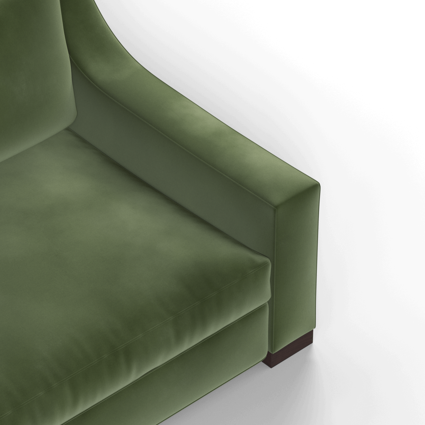 Louis 2 Seater Sofa — Structured Design with Tapered Arms