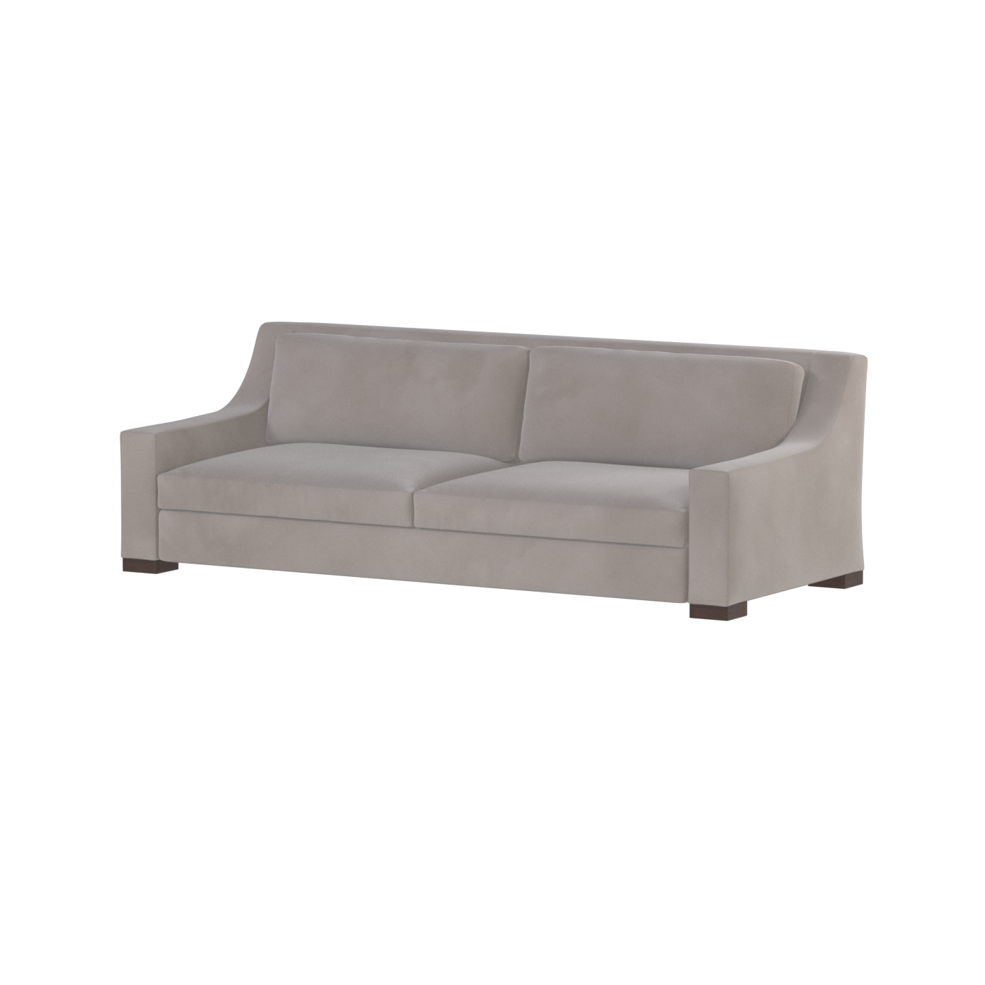 Louis 2 Seater Sofa — Structured Design with Tapered Arms