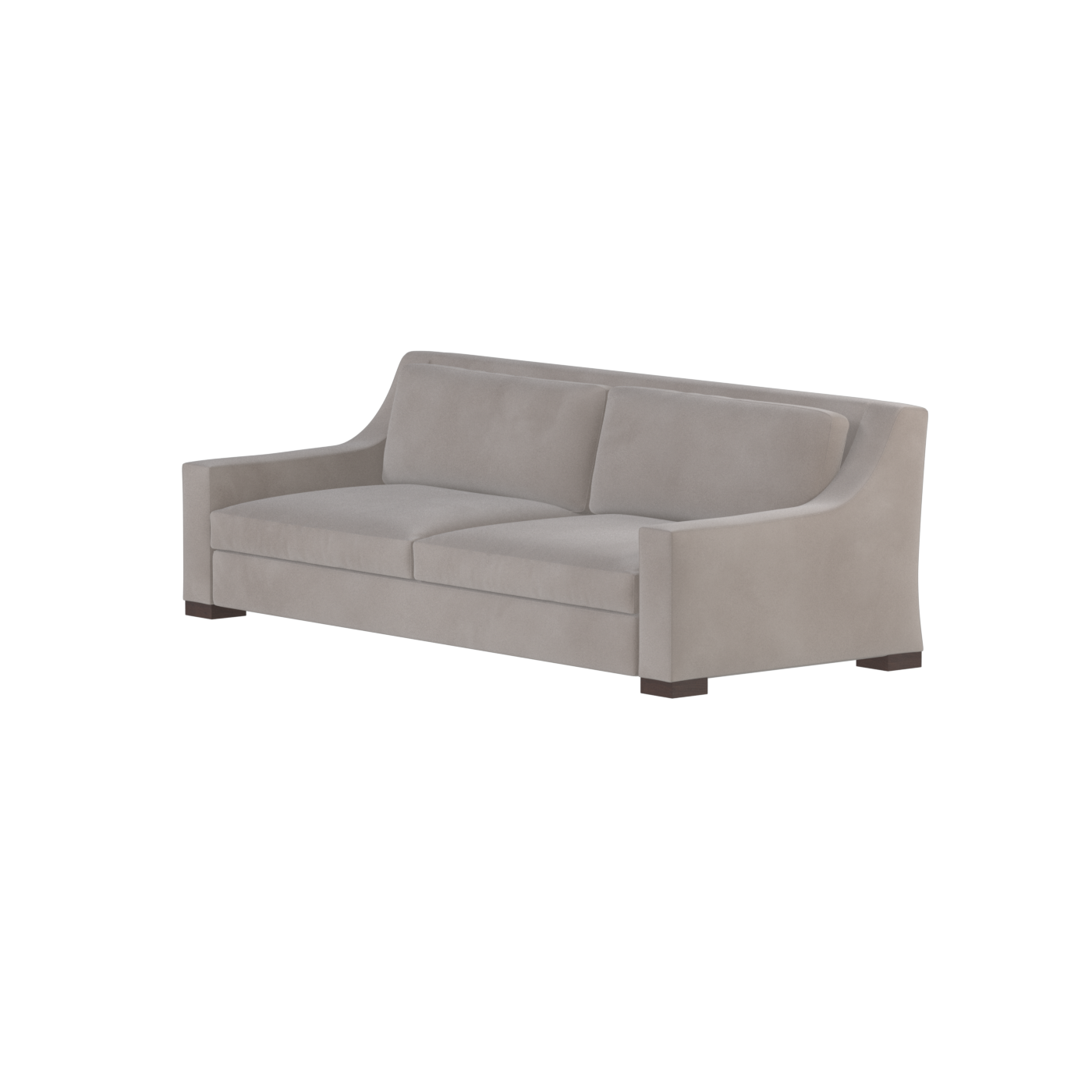 Louis 2 Seater Sofa — Structured Design with Tapered Arms