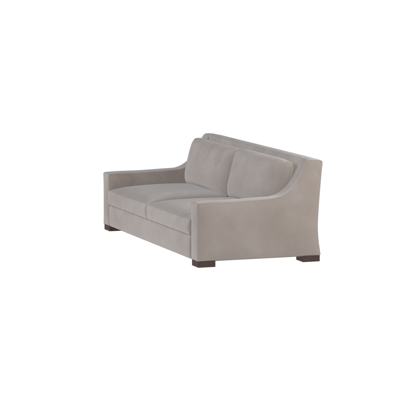 Louis 2 Seater Sofa — Structured Design with Tapered Arms