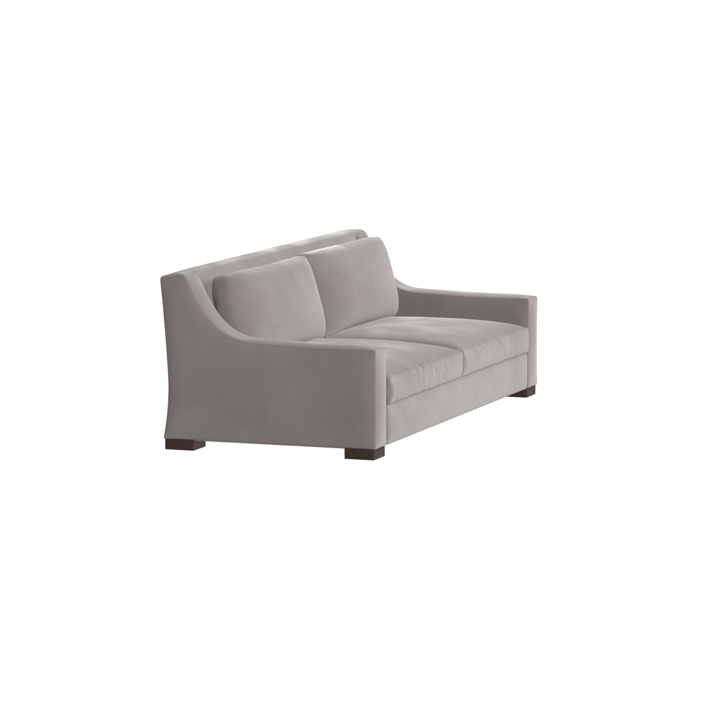 Louis 2 Seater Sofa — Structured Design with Tapered Arms