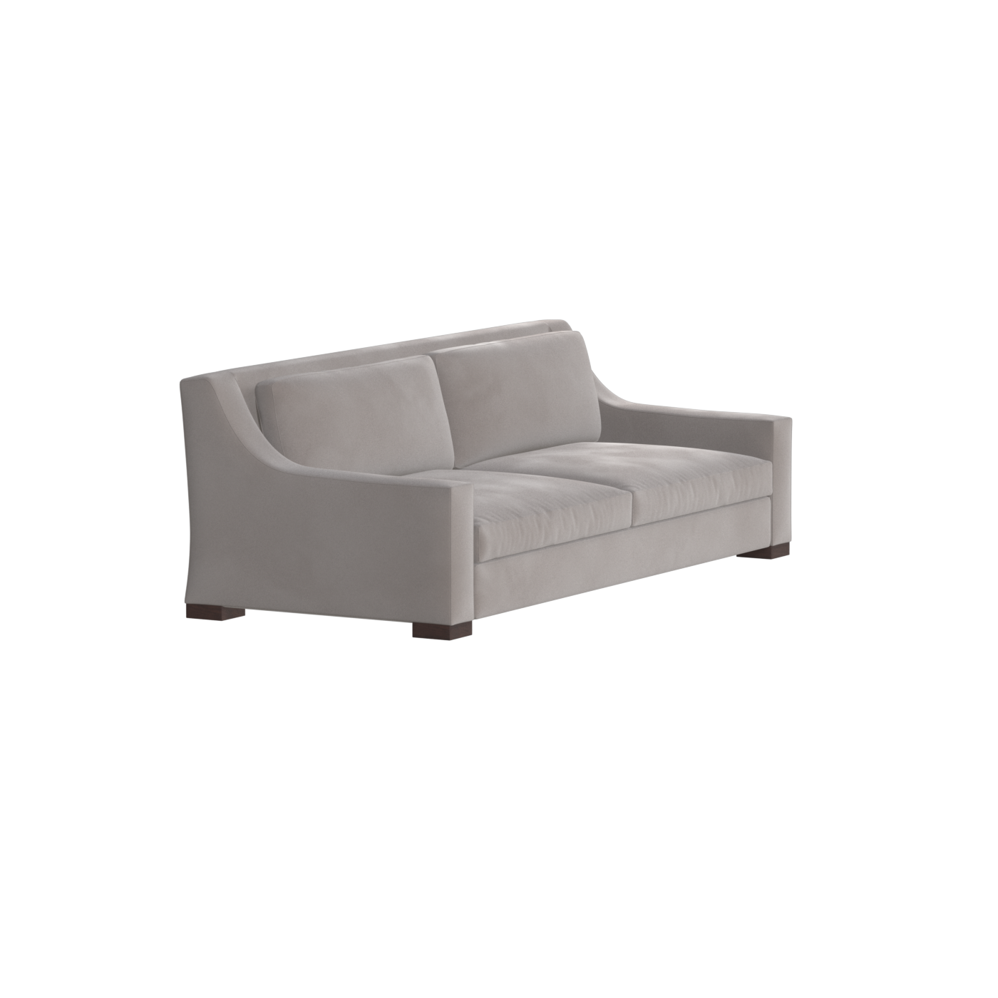 Louis 2 Seater Sofa — Structured Design with Tapered Arms