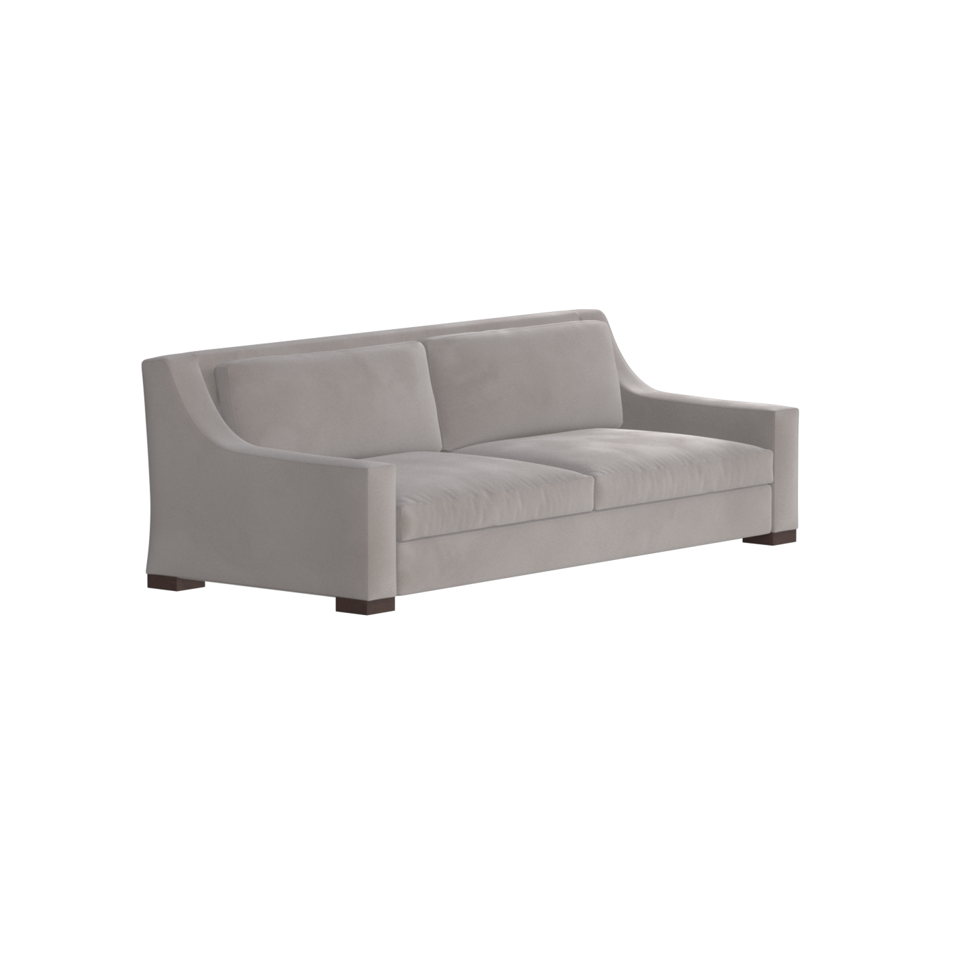 Louis 2 Seater Sofa — Structured Design with Tapered Arms