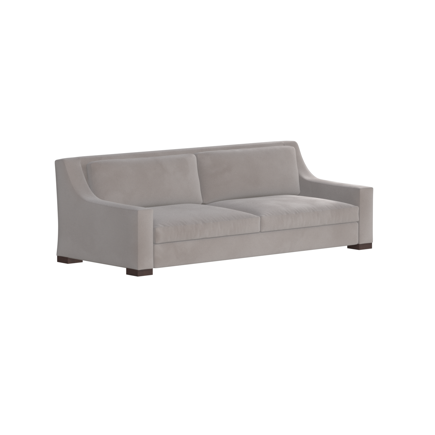 Louis 2 Seater Sofa — Structured Design with Tapered Arms
