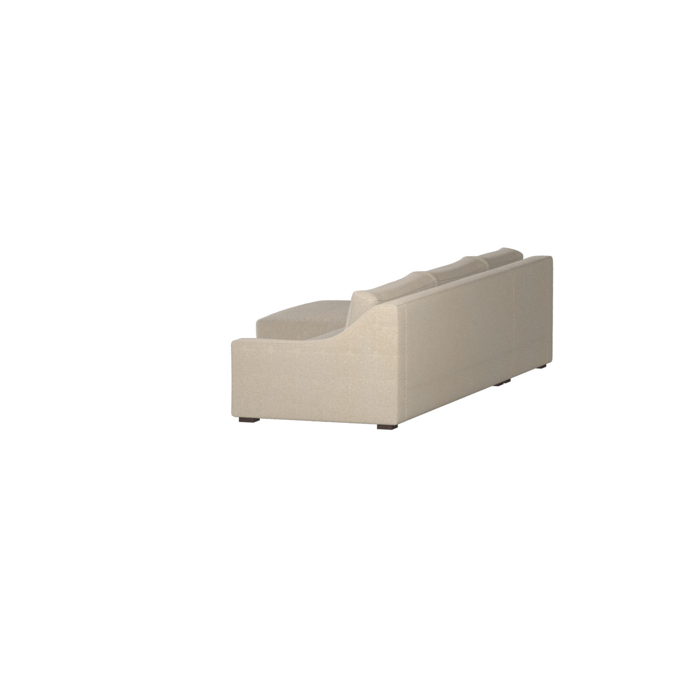 Canapé sectionnel Louis — Disposition d'angle modulaire à profil bas 