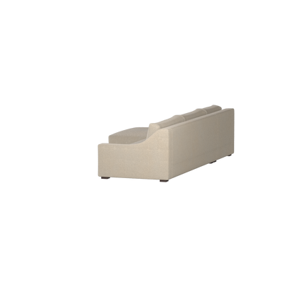 Canapé sectionnel Louis — Disposition d'angle modulaire à profil bas 