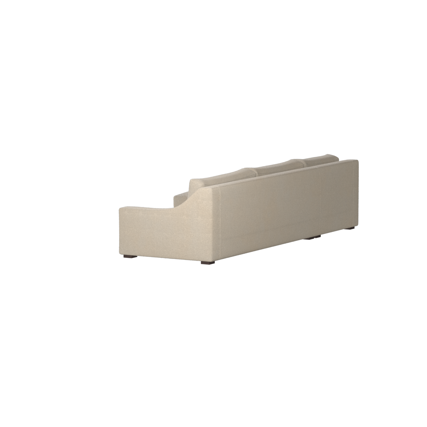 Canapé sectionnel Louis — Disposition d'angle modulaire à profil bas 