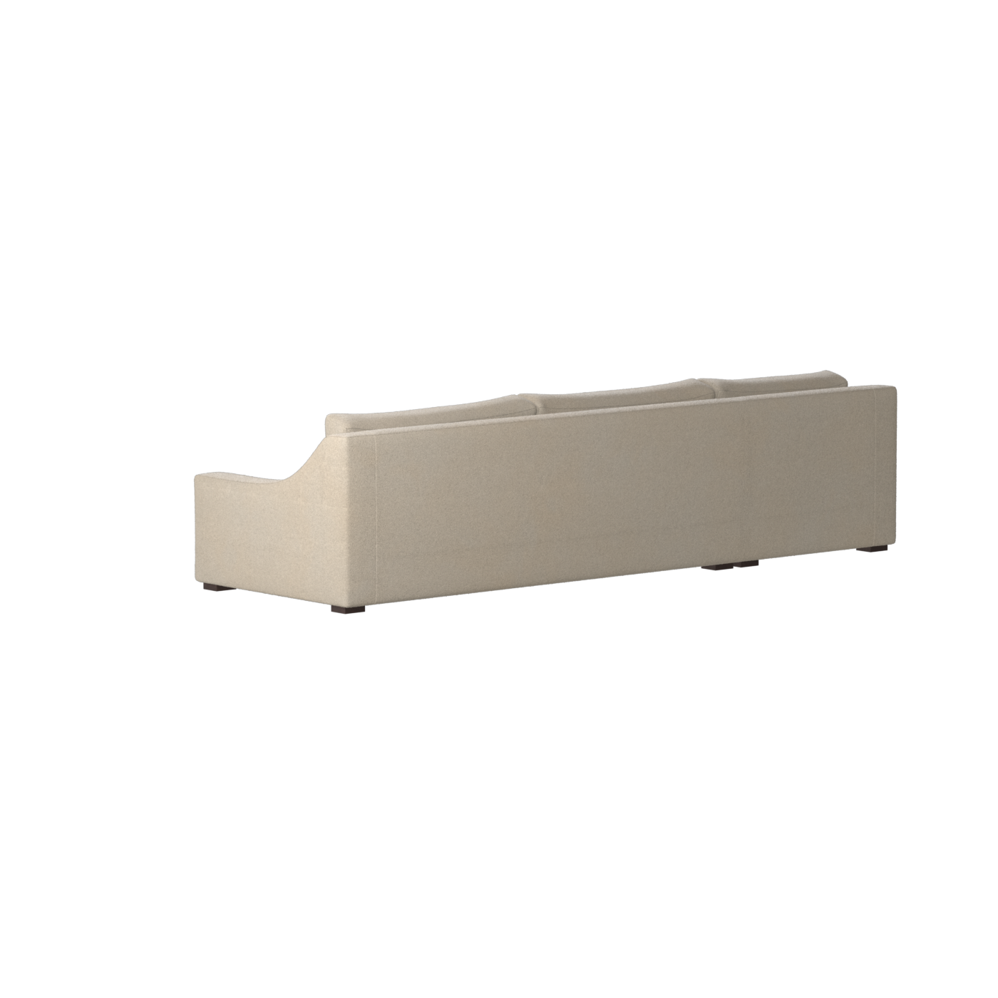 Canapé sectionnel Louis — Disposition d'angle modulaire à profil bas 