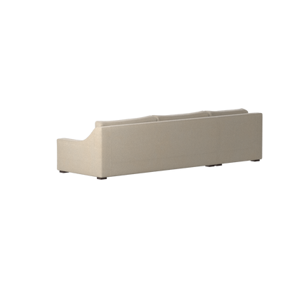 Canapé sectionnel Louis — Disposition d'angle modulaire à profil bas 