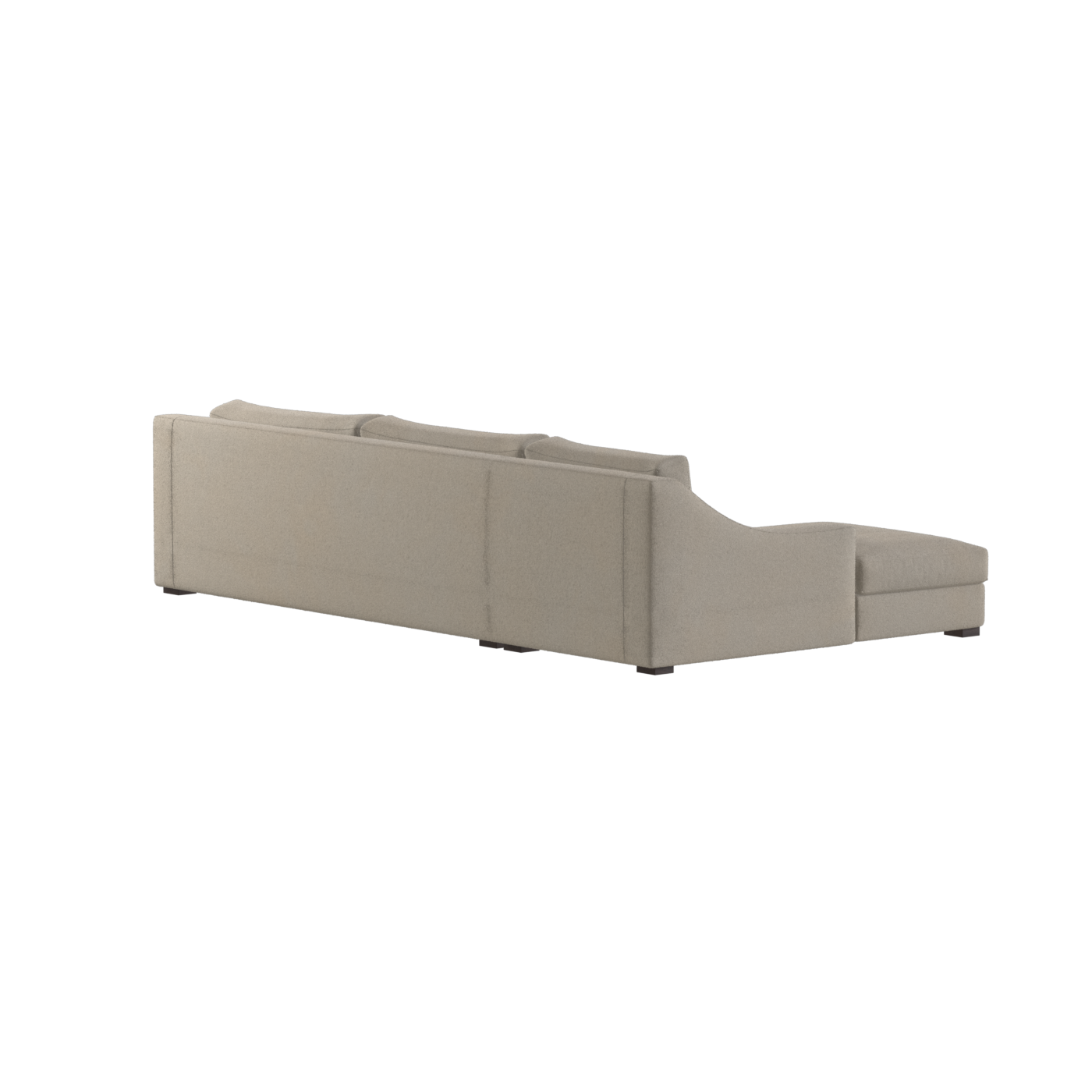 Canapé sectionnel Louis — Disposition d'angle modulaire à profil bas 