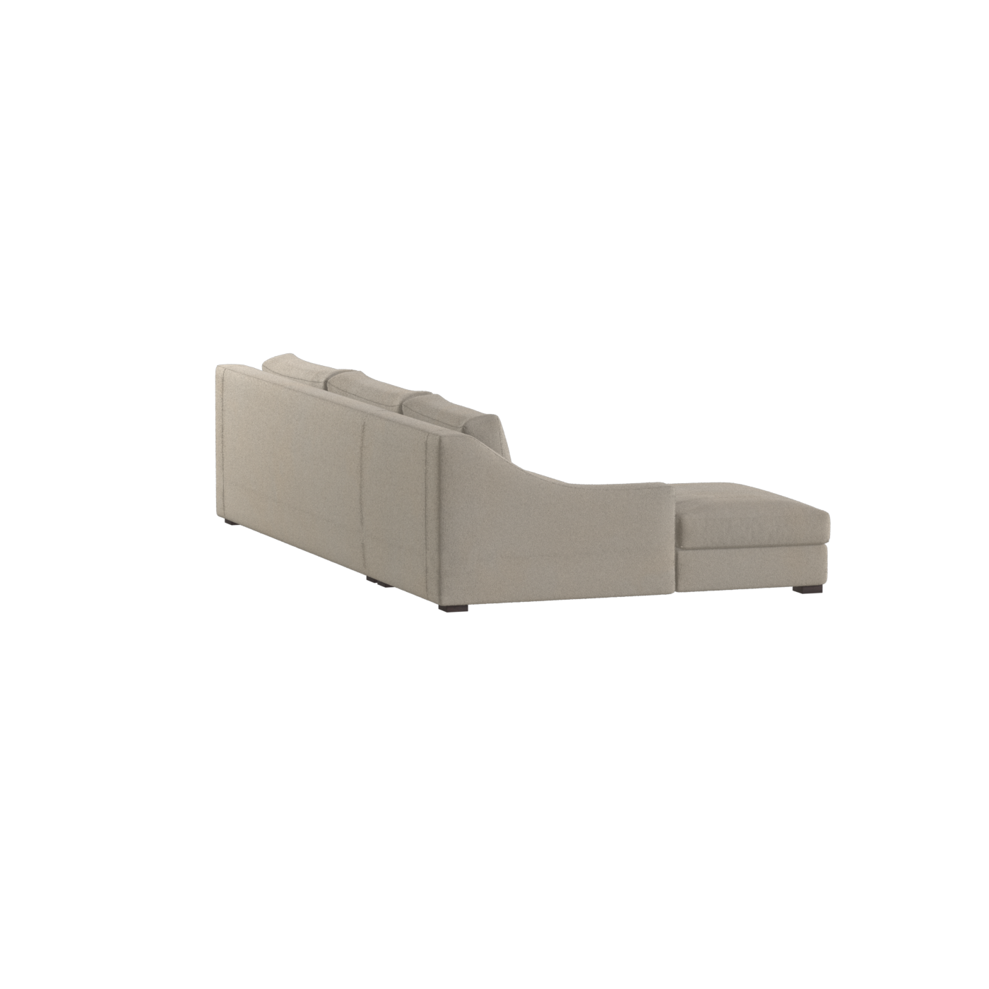 Canapé sectionnel Louis — Disposition d'angle modulaire à profil bas 