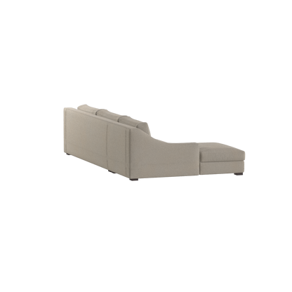 Canapé sectionnel Louis — Disposition d'angle modulaire à profil bas 