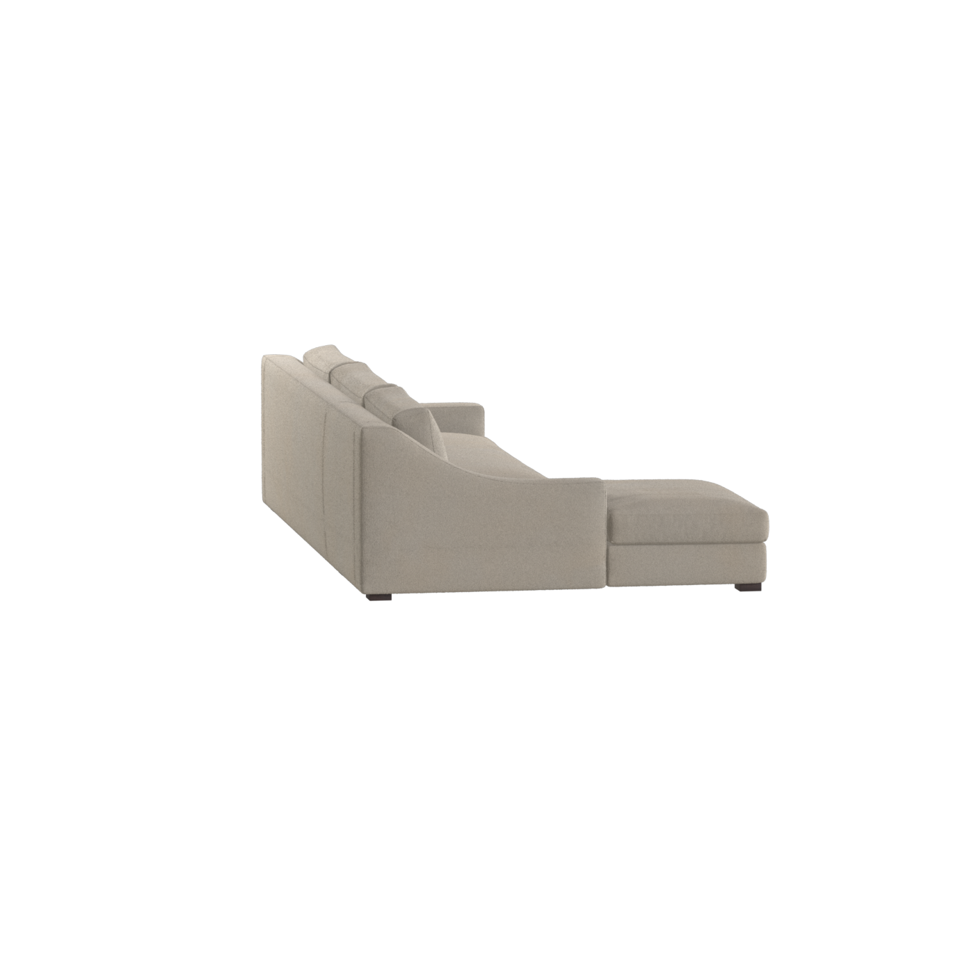 Canapé sectionnel Louis — Disposition d'angle modulaire à profil bas 