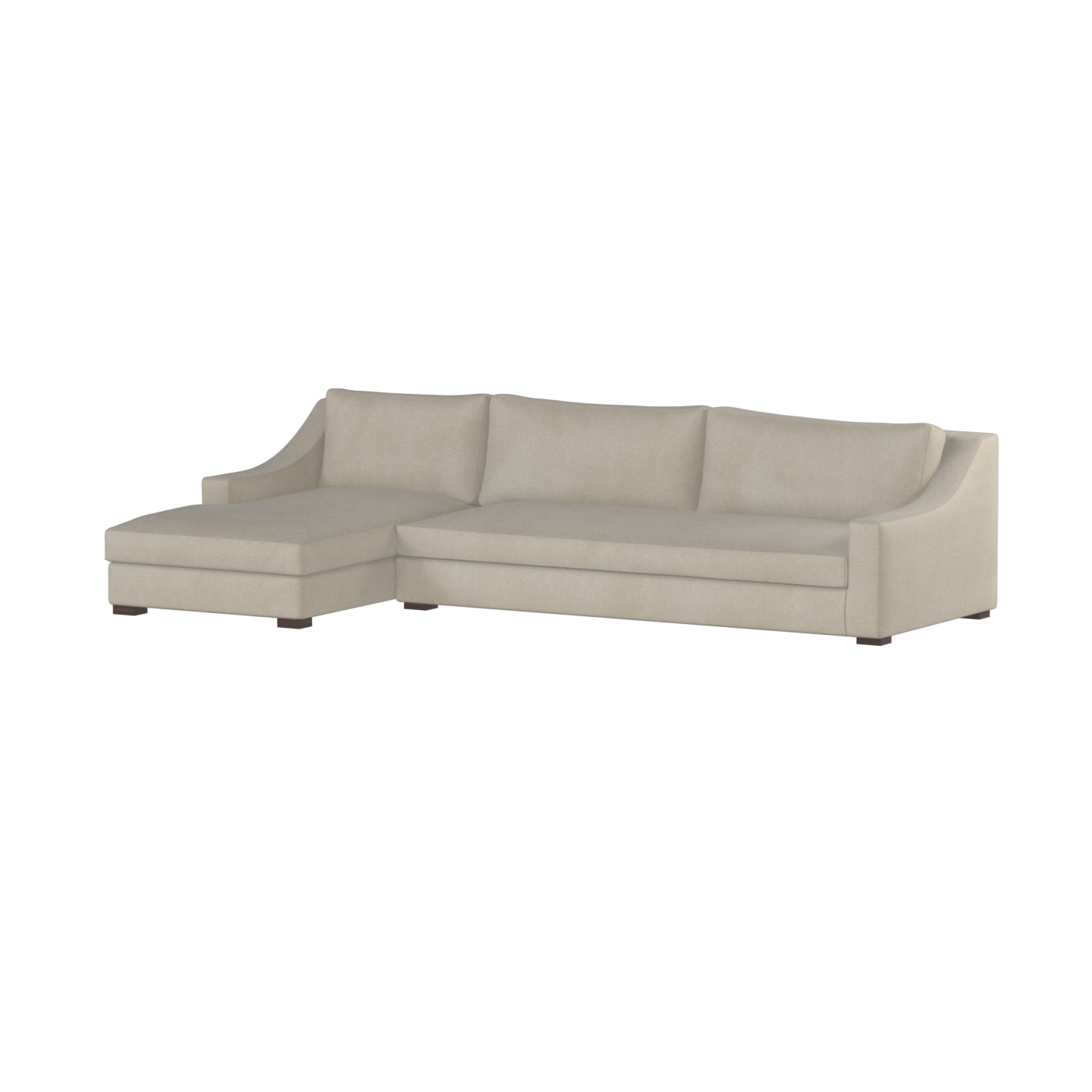 Louis Sectional Sofa — Low-Profile Modular Corner Layout