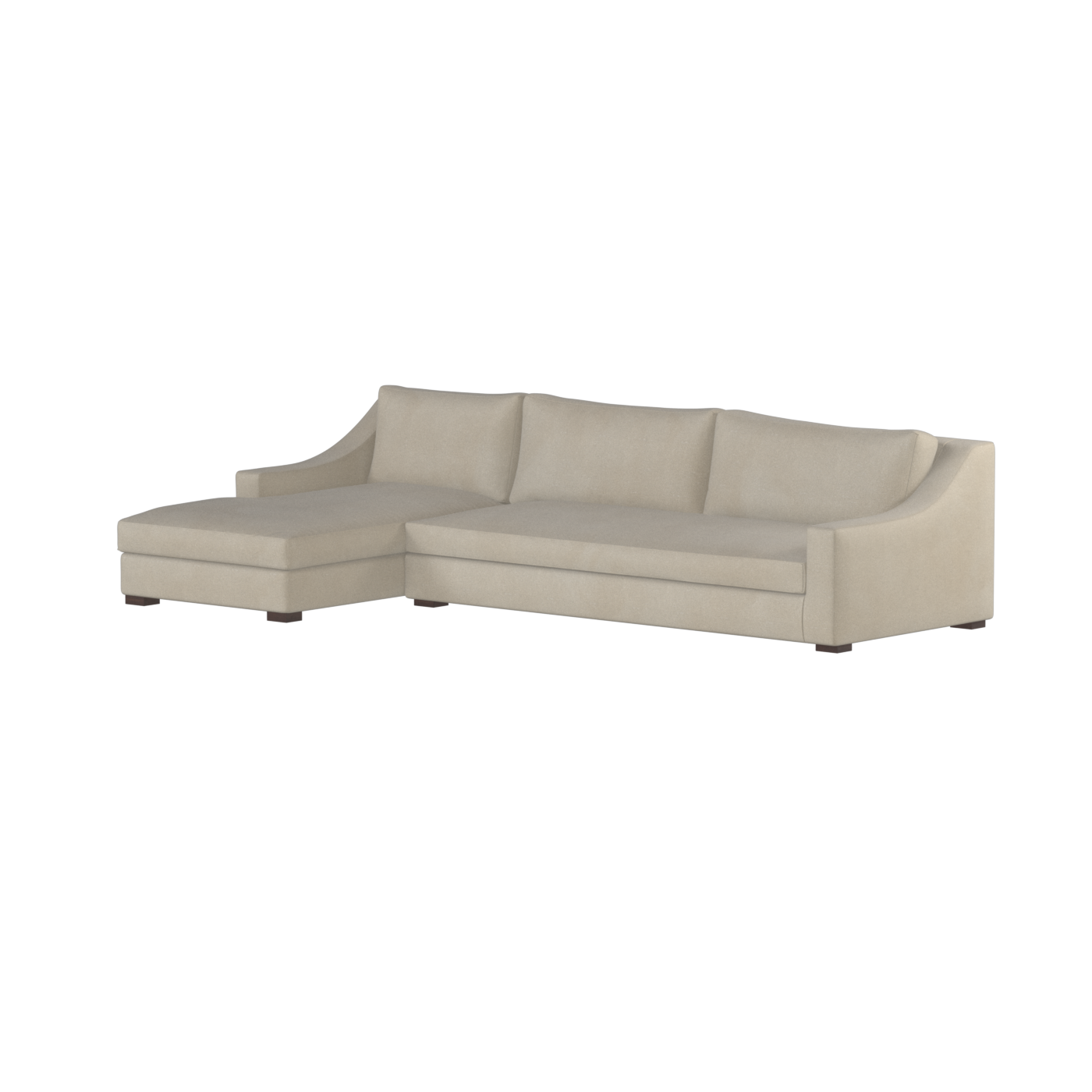 Louis Sectional Sofa — Low-Profile Modular Corner Layout