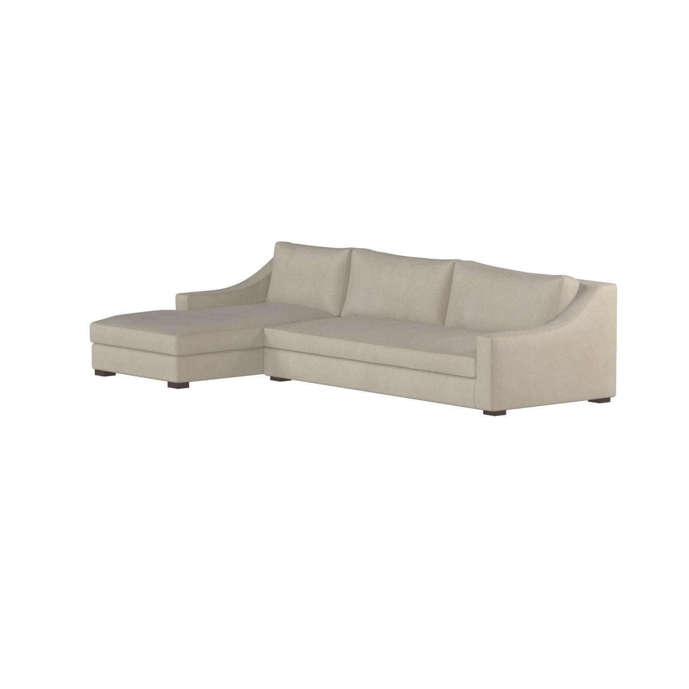 Louis Sectional Sofa — Low-Profile Modular Corner Layout