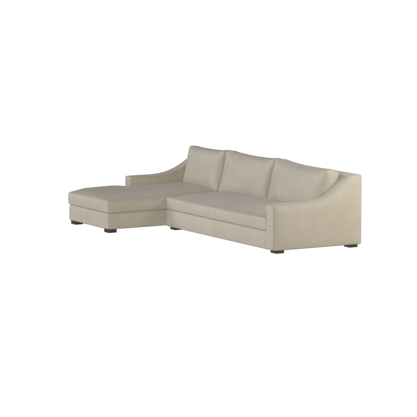 Louis Sectional Sofa — Low-Profile Modular Corner Layout