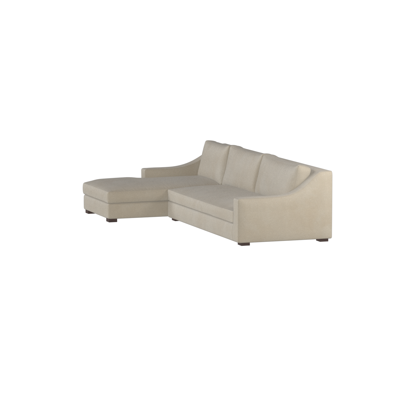 Louis Sectional Sofa — Low-Profile Modular Corner Layout