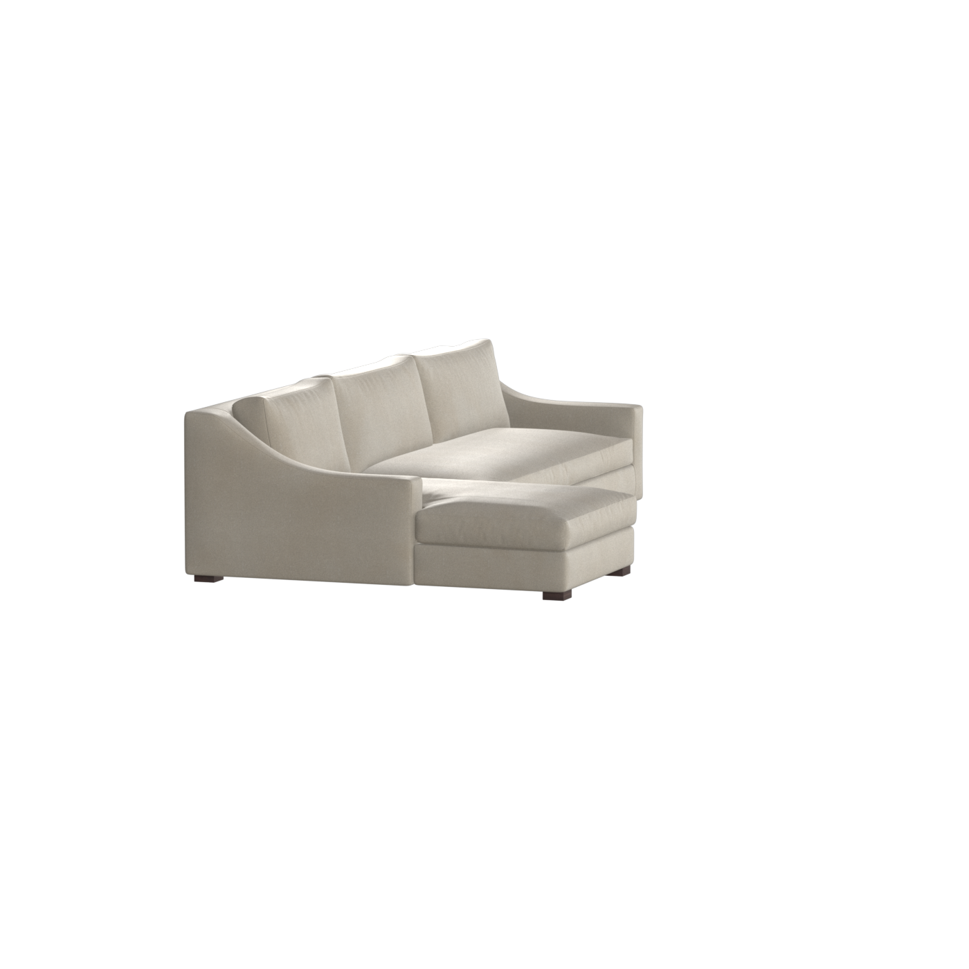 Louis Sectional Sofa — Low-Profile Modular Corner Layout