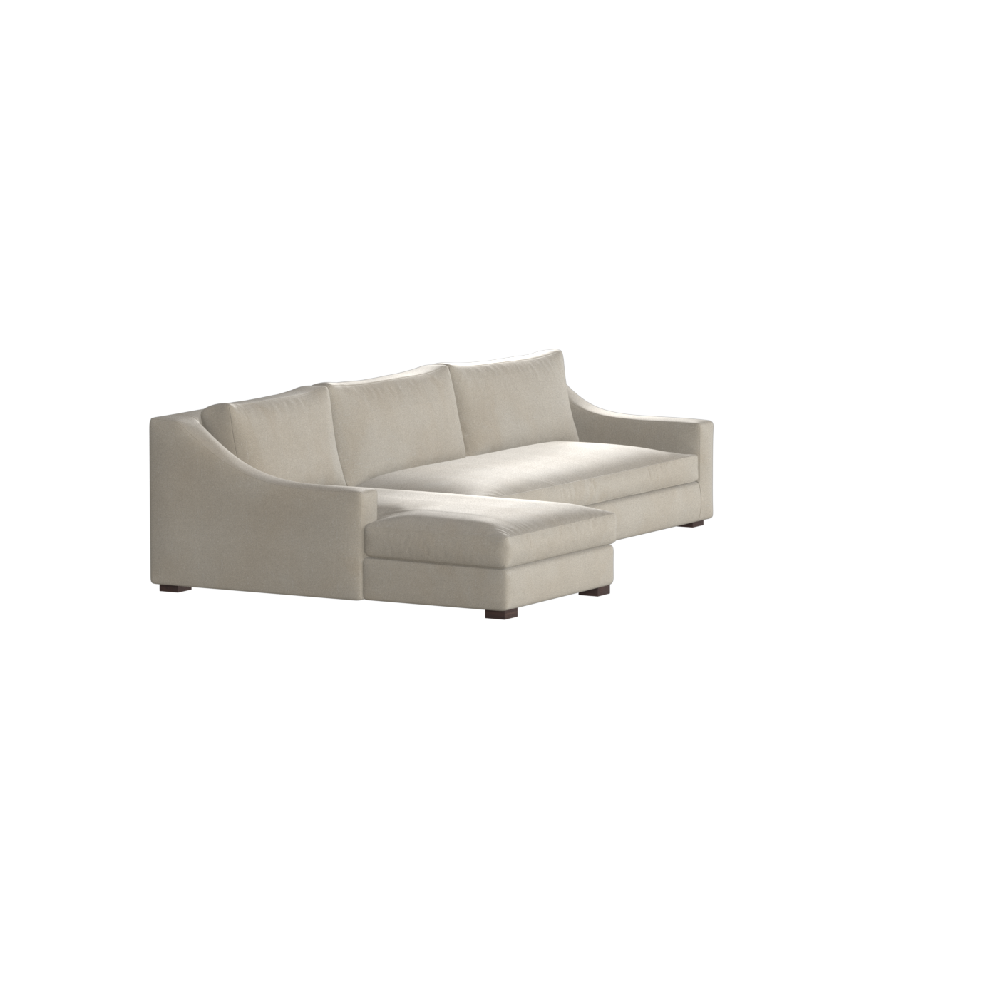 Louis Sectional Sofa — Low-Profile Modular Corner Layout