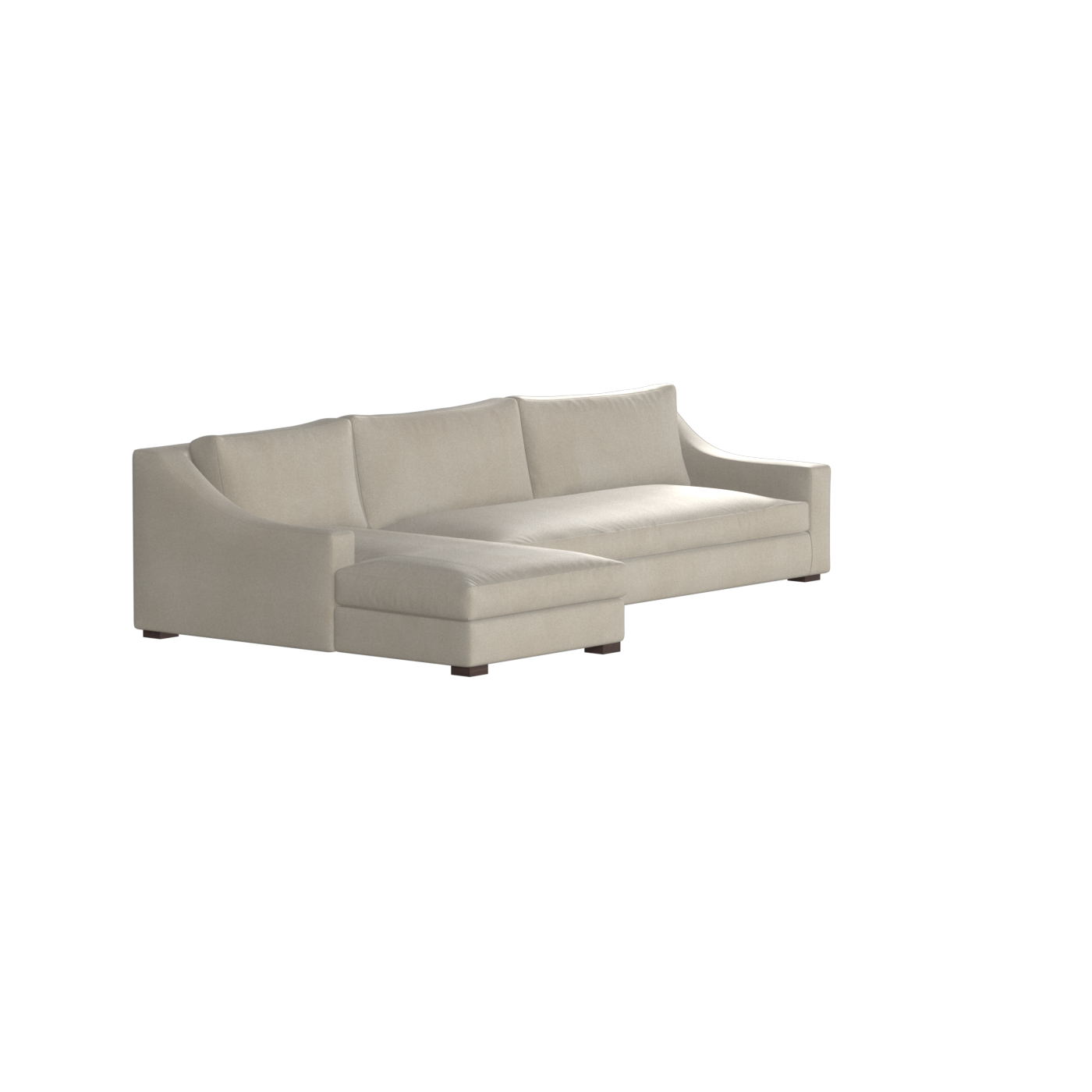 Louis Sectional Sofa — Low-Profile Modular Corner Layout
