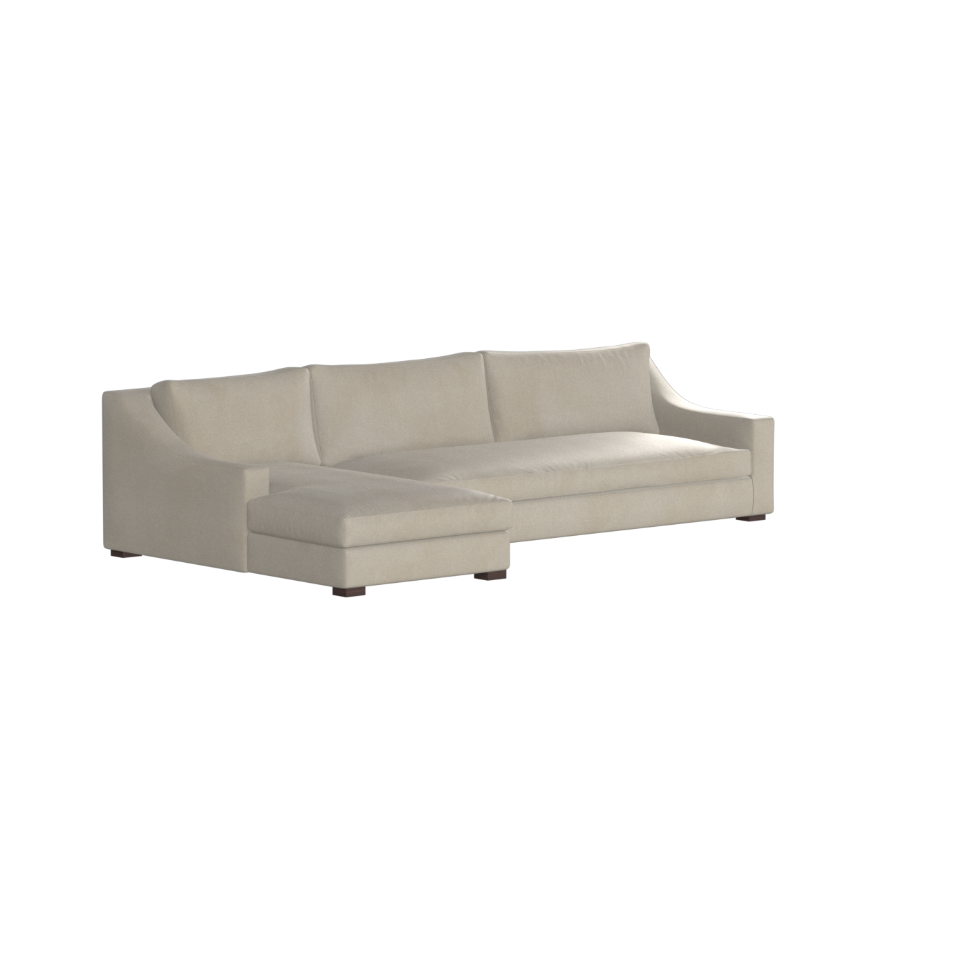 Louis Sectional Sofa — Low-Profile Modular Corner Layout