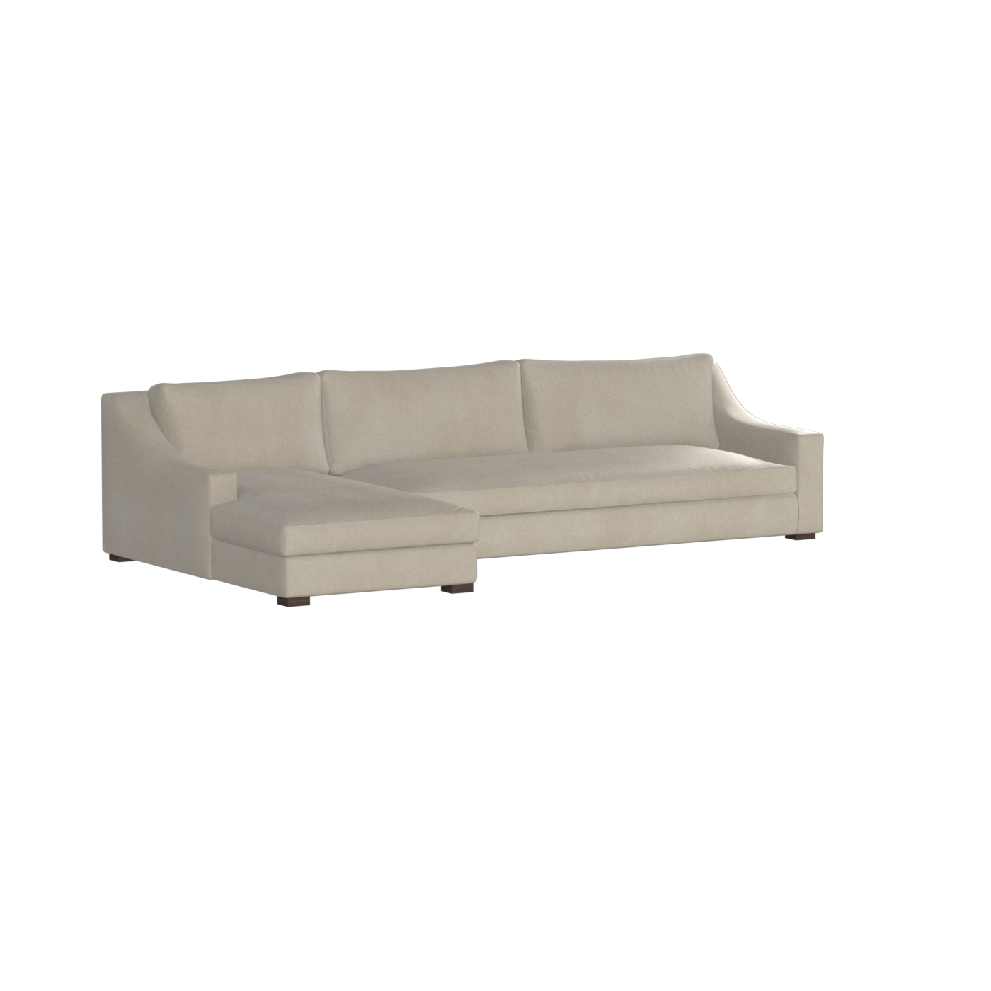 Louis Sectional Sofa — Low-Profile Modular Corner Layout