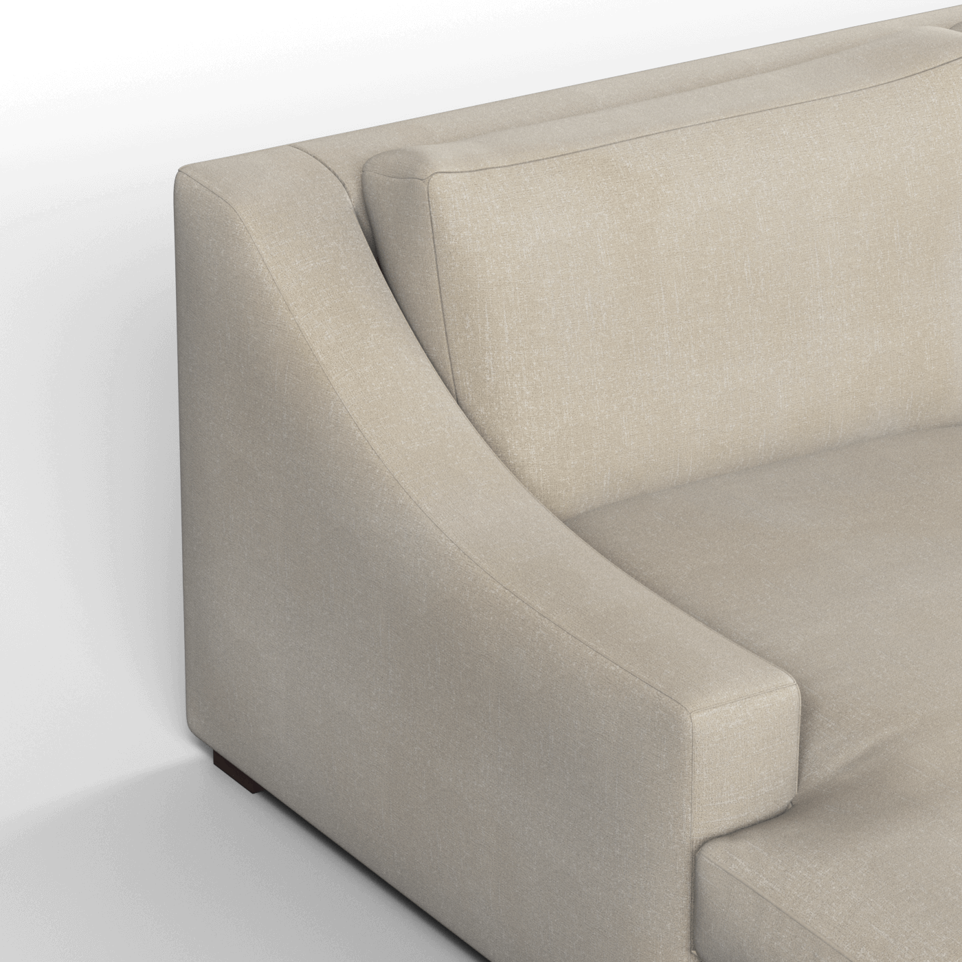 Louis Sectional Sofa — Low-Profile Modular Corner Layout