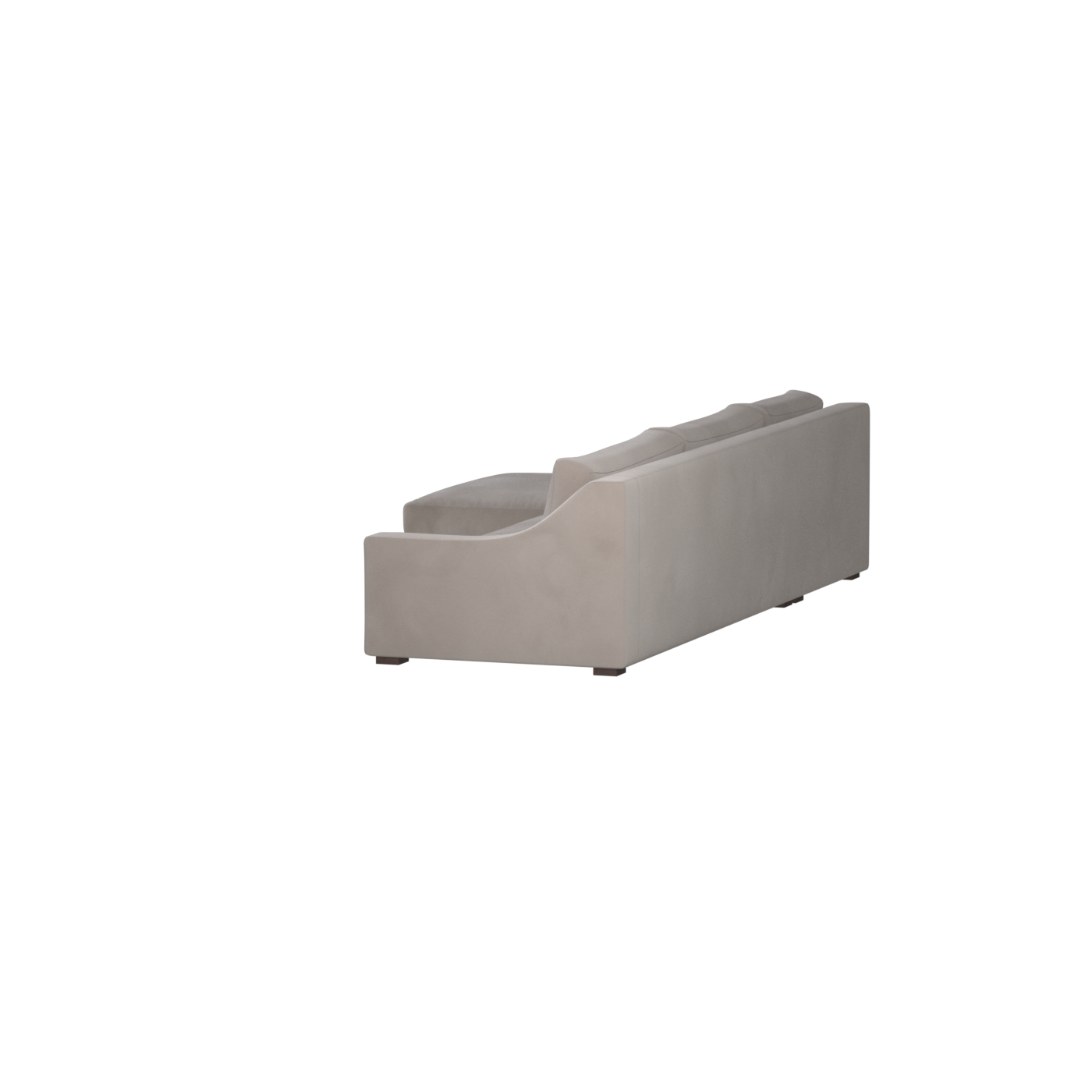 Canapé sectionnel Louis — Disposition d'angle modulaire à profil bas 