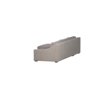 Canapé sectionnel Louis — Disposition d'angle modulaire à profil bas 